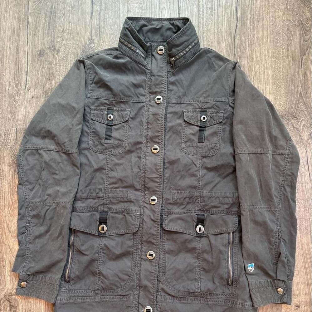 Kuhl Utility Style Hiking Jacket Small Black Y2K